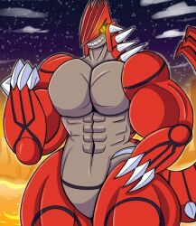 anthro groudon muscular pokémon_(species) pokemon scalie tagme