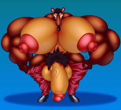 absurd_res activision anthro big_breasts big_penis breasts collectollider crash_(series) fur genitals hi_res huge_breasts huge_cock hyper male male_focus male_only muscular nipples penis pinstripe_potoroo pubes solo solo_male