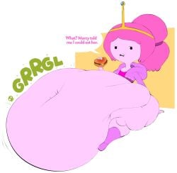 2girls adventure_time big_ass bottomless burger cartoon_network digested_prey digestion_noises female female_only huge_belly marceline marceline_abadeer multiple_girls princess_bubblegum spaghettiz talking_to_viewer vore weight_gain