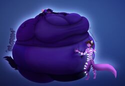 big_breasts blueberry_inflation breasts female furry spherical_inflation sunken_head sunken_limbs swatchfodder