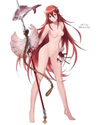 1girls bare_legs bettercommsoul breasts completely_nude cordelia_(fire_emblem) edit female female_only fingerless_gloves fire_emblem fire_emblem_awakening fire_emblem_heroes gloves hair_between_eyes legs long_hair looking_at_viewer nintendo nipples nude nude_female nude_filter red_eyes red_hair small_breasts smile solo spear very_long_hair weapon