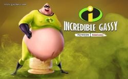 1boy bobocomics dildo dildo_in_ass fart fart_fetish incredible_gassy male male_only meme mr._incredible overweight_male shitpost the_incredibles tiny_penis