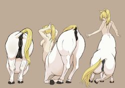 absurd_res anatomically_correct anatomically_correct_genitalia animal_genitalia animal_genitalia_on_humanoid animal_pussy anus blonde_hair centaur crotch_breasts crotchboobs equid equid_taur equine female genitals hair hi_res horse horse_anus_on_humanoid horse_pussy_on_humanoid humanoid_taur machetlily mammal mammal_taur mare_pussy pussy solo taur