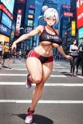 1girls 2023 ai_generated ai_hands background_mutant big_breasts cityscape curvaceous curvy_body curvy_female curvy_figure female_focus female_only hi_res marathon milf png seductive_eyes sports_bra stable_diffusion voluptuous voluptuous_female