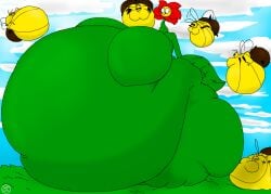 bee bee_girl belly belly_bulge belly_squish big_belly blush digestion digestion_noises fat fat_ass fat_fetish fetish flower flower_girl ghg121 giant_belly giant_breasts huge_ass huge_belly humanoid inflated_belly inflation plant plant_girl squished_breasts stomach thick_ass thick_thighs vore vore_belly