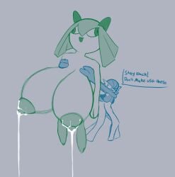 big_breasts breasts gardevoir huge_breasts kirlia lactating milk pokémon_(species) pokemon pokemon_(species) pussy whiteyounglink2