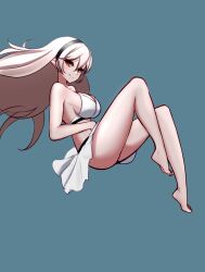 alternate_costume bikini bikini_bottom bikini_top breasts cleavage corrin_(fire_emblem) corrin_(fire_emblem)_(female) corrin_(summer)_(fire_emblem)_(female) female female_only fire_emblem fire_emblem_fates fire_emblem_heroes floating_hair hand_on_belly human human_only jaxartdump light-skinned_female light_skin looking_at_viewer nintendo official_alternate_costume solo swimsuit white_bikini white_hair white_swimsuit