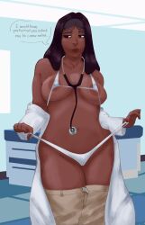 areolae bargainbuns big_breasts bikini black_hair breasts cartoon_network clothed clothes_removed clothing clothing_aside coat curvaceous curves curvy curvy_female curvy_figure dark-skinned_female dark_skin doctor doctors_office female female_focus female_only genitals hospital indian indian_female jacket lab_coat labcoat large_breasts legwear lipstick long_hair micro_bikini milf mother navel panties pants pants_down pants_pulled_down priyanka_maheswaran pussy pussy_peek removing_clothing solo solo_focus standing stethoscope steven_universe stretch_marks swimsuit swimwear thick_hips thick_thighs thighs tight_clothes tight_clothing underwear unprofessional_behavior vagina voluptuous wide_hips wide_thighs