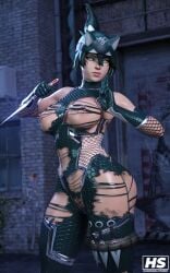 3d ass big_ass big_breasts dark_green_hair face_tattoo female green_hair hagiwara_studio jumpsuit kiriko_(overwatch) kiriko_kamori overwatch overwatch_2 ripped_clothes ripped_clothing shredded_clothes tagme taimanin_suit thick_ass thick_thighs torn_clothes wide_hips