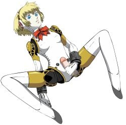 aigis_(persona) animated colored female persona persona_3 simple_background tagme unknown_artist w.t.dinner