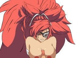 animated baiken colored female guilty_gear simple_background tagme w.t.dinner