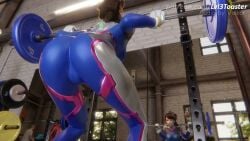 1girls 3d areola_bulge asian blender_(software) blizzard_entertainment bodysuit breasts brown_eyes brown_hair cameltoe clothing d.va female female_only flexible footwear handwear headset human leg_up long_hair lvl3toaster one_leg_up overwatch pussy shiny_skin solo standing_on_one_leg tagme thick_thighs translucent translucent_latex video video_games wet wet_clothes