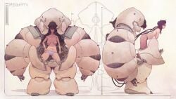 armor armor_removed armored_female artistic_nude ass_visible_through_thighs badass badass_woman belly big_breasts black_hair black_hair_female black_sunglasses blue_panties blue_underwear breasts breasts_out casual casual_nudity casual_topless character_sheet chubby_belly cool cyborg cyborg_girl design_sheet different_angle female female_only front_view glasses hanging_breasts mech_pilot mech_suit mecha mecha_girl messy_hair navel nipples nude nude_female oc original original_character panties panties_only plug plugged plugged_in side_view skinny_arms slightly_chubby slightly_chubby_female solo solo_female suit sunglasses tagme_(artist) thighs topless topless_female