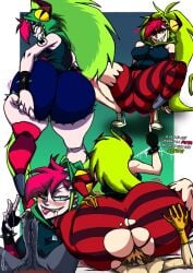 1girls ass bendraws big_ass demencia_(villainous) female_focus huge_ass penis text uncensored villainous
