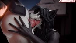 1futa 1girls animal_genitalia anthro anthro_on_anthro black_body blowjob breasts_bigger_than_head collar deepthroat dominant forced_oral furry furry_female furry_futa furry_only futa_on_female futadom futanari hand_on_head helluva_boss knotted_penis loona_(helluva_boss) loose_clothes mal0 platinum360x red_eyes scp-1471 scp-1471-a scp-1471-a_(da.nilkaz) scp_foundation sloppy_blowjob sound spiked_collar sucking_dick sucking_penis tagme thigh_highs thighhighs video white_body white_fur