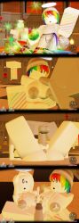 2girls1boy 3d 3d_(artwork) angel angel_girl ass blowjob boobs breasts butt comic comic_page cumming cumming_on_breasts cumming_on_face edit edited fat_ass halo mating_press pussy rainbow_hair roblox roblox_game tagme tagme_(character) tbbfanatic the_battle_bricks white_hair white_skin white_skinned_female
