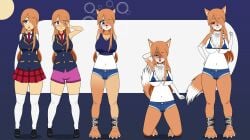 big_breasts bikini paintednecroz werecanid werewolf werewolf_girl wolf wolf_ears wolf_girl wolf_humanoid wolf_tail