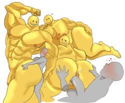ass big_ass gay minecraft minecraft_horror muscular muscular_male verity yaoi yellow_body