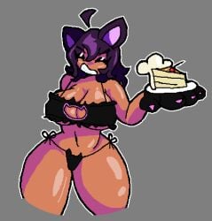 2026 bikini bikini_bottom bikini_top breasts cake fanart fanart_from_twitter oc original_character tagme tagme_(artist) tagme_(character) thighs
