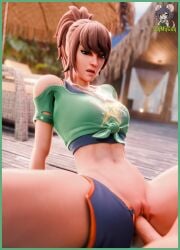 fortnite partially_clothed pj_(fortnite) poolside slymyguy tagme vaginal_penetration
