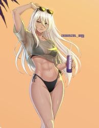 1girls bikini breasts female female_only grand_theft_auto grand_theft_auto_vi gta_vi_cover_girl koutzel_art light-skinned_female light_skin long_hair looking_at_viewer nier nier:_automata solo sunglasses white_hair yorha_a2
