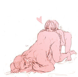 2boys anal ass ass_up axis_powers_hetalia cum facial feliciano_vargas gay germany_(hetalia) heart italy_(hetalia) ludwig_weillschmidt multiple_boys rimjob rimming small_dom_big_sub top-down_bottom-up yaoi