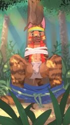 1boy 206 2026 2d abs artist_request blush bulge digital_media_(artwork) dreamworks forgotten_island furry furry_only gay male male_only raww_(forgotten_island) solo tagme underwear weredog yaoi