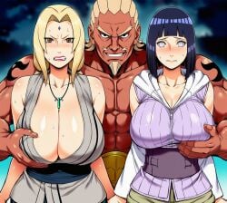 1boy 1boy2girls 2girls 2girls1boy abs ai_generated angry angry_expression angry_face angry_female arm_behind_another's_back arms_around_back arms_around_partner arms_behind_back big_breasts bigger_male boruto:_naruto_next_generations breast_grab breast_size_difference breast_squeeze breasts_bigger_than_head cleavage cleavage_cutout clothed_female cupping_breasts curvaceous curvy_body curvy_female dark-skinned_male dominant_male domination dubious_consent embarrassed embarrassed_female face_out_of_frame femsub forced_presentation from_behind from_behind_position girl_sandwich groping hanging_breasts huge_breasts hyuuga_hinata interracial large_breasts maledom mature_female muscular_male naruto naruto_(series) necklace property questionable_consent raikage sagging_breasts sandwiched shy shy_expression size_difference size_play smile smug smug_face smug_grin submissive submissive_female teacher_and_student tits_bigger_than_head trio tsunade uzumaki_hinata worried worried_expression