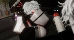 dick femboy lollipop looking_at_penis male/male necklace roblox roblox_avatar socks thighs