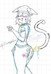 bell bell_collar blush blushing cat_ears cat_tail catboy erection evilm femboy femboy_only g_spot gay glasses huge_butt idk idk_what_to_tag_it matias pants plug plug_(sex_toy) precum roblox robloxian striped_pants sweatdrop sweating thick_thighs