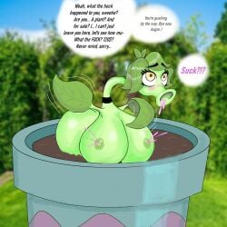 1girls :>= big_ass big_breasts big_lips big_lips_no_eyes breasts expansion female female_only fuckplant hushtf lactating lactation lactation_through_clothes lactation_without_stimulation large_breasts long_lips plant plant_girl potted_plant succplant suck_and_fuck suckplant transformation
