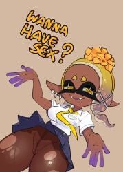 asking_for_sex dialogue english_dialogue english_text female frye_(splatoon) imminent_sex meweeze splatoon