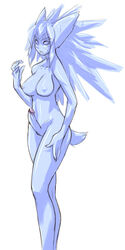 1futa animal_ears artist_request blue_body blue_eyes blue_hair character_request copyright_request futa_only futa_sans_balls futanari intersex monster_girl penis slime slime_futa slime_girl solo source_request tail