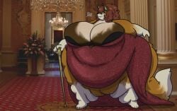 bbw big_breasts breasts fat female furry huge_breasts hyper_breasts mexifurfoof overweight ssbbw tagme thick_thighs wide_hips