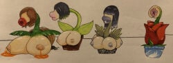 4girls :>= big_breasts big_lips big_lips_no_eyes breasts dawning-mars expansion female female_only fuckplant large_breasts long_lips plant plant_girl potted_plant pussy_only sketch strange succplant suck_and_fuck suckplant transformation