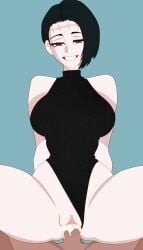 1boy 1female 1girl1boy 1girls 1male anime anime_style big_breasts big_penis black_hair bodysuit breasts cock creampie creampied cum cum_in_pussy cum_inside curvaceous curvaceous_body curvaceous_female curvaceous_figure curvy curvy_body curvy_female curvy_figure dark-skinned_male dark_hair dark_hair_female dark_skin digital_drawing_(artwork) digital_media_(artwork) female female_focus female_penetrated hetero hips huge_breasts huge_cock itadori_kaori jujutsu_kaisen kenjaku kenjaku_(jujustsu_kaisen) light-skinned_female light_skin looking_at_viewer male mappa nugade pale-skinned_female pale_skin penis penis_in_pussy pussy scar scar_on_face sex smile smiling smiling_at_viewer tits trans_woman transfem transgender transgender_woman uncensored vaginal vaginal_creampie vaginal_penetration vaginal_sex