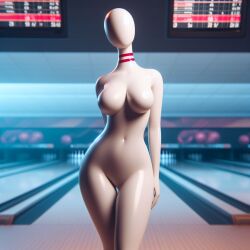 ai_generated anonat91 bowling_pin faceless female hourglass_figure large_ass large_breasts navel thick_thighs wide_hips