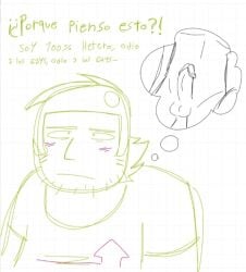 blushing dad dick doodle fat_male father gay homophobic imagination imagining imagining_someone_else intrusive_thoughts oc ocs original_character original_characters penis sketch thought_bubble whiteboardfox xd