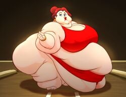 1girls belly big_belly big_breasts breasts clothing enormous_belly enormous_breasts fat fat_belly fat_rolls fat_woman ffanumber5 gigantic_belly gigantic_breasts huge_belly huge_breasts human large_belly large_breasts lipstick mario_(series) morbidly_obese morbidly_obese_female nintendo obese obese_female overweight overweight_female pauline red_lipstick sumo super_mario_bros.