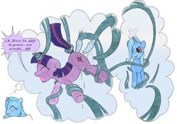 asleep dream english_text equine female friendship_is_magic furry furry_only horn my_little_pony straight_hair surrender tail tentacle text trixie_(mlp) twilight_sparkle_(mlp) uncle!_uncle! unicorn