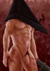 big_penis male mask_on_head pyramid_head pyramid_head_(silent_hill) silent_hill_2