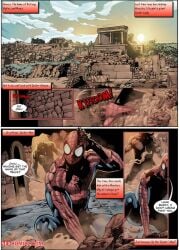 bovid bovine bull comic comic_page gender_transformation larger_male male marvel marvel_comics minotaur sampleguy spider-man spider-man_(series) tagme transformation