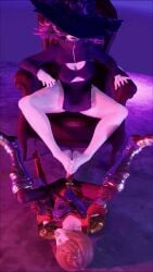 fantasy femdom femdom_3d footjob numericgazer under_the_witch witch_hat