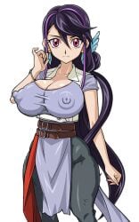 areola areolae big_areola big_areolae big_breasts big_nipples bimbo breasts gigantic_areola gigantic_areolae gigantic_breasts gigantic_nipples hips huge_areola huge_areolae huge_breasts huge_hips huge_nipples huge_thighs impossible_clothes impossible_shirt kurosaki_ruri large_areolae large_areolae large_breasts large_nipples looking_at_viewer lulu_obsidian nipple_bulge nipples nipples_visible_through_clothing purple_hair ruri_kurosaki thick_thighs thighs tight tight_clothes tight_clothing tight_pants tight_shirt wide_hips yu-gi-oh! yu-gi-oh!_arc-v