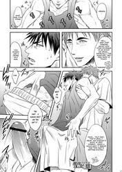 censored doujin gay highres human kagami_taiga kiyoshi_teppei kuroko_no_basuke male male_only multiple_males shirt_lift single_minded yaoi