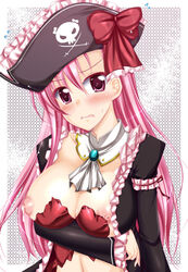 blush breasts captain_liliana highres large_breasts nipples pixiv_manga_sample queen's_blade resized uminchu