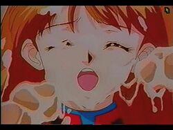 90s accurate_art_style animated asuka_langley_sohryu bandits_(artist) clothing cum human_salvation_project neon_genesis_evangelion penis tagme