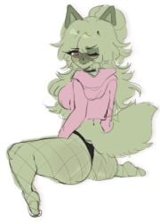 anthro ass blush nintendo pokemon pokemon_(species) purrkuri sprigatito tail