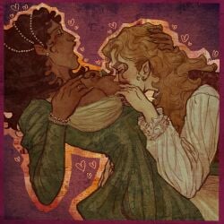 armand biting biting_nipple blood crying genderswap_(mtf) interview_with_the_vampire_(amc_series) lestat_de_lioncourt narcophilia nipple_play rule_63 the_vampire_chronicles_(franchise) vampire