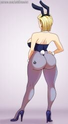 1girl 1girls 2d 2d_(artwork) 2d_artwork android_18 artist_name ass_tattoo back back_view backboob black_high_heels blonde blonde_female blonde_hair blonde_hair_female bunny_ears bunny_ears_headband bunny_girl bunny_tail bunnysuit cuckold dragon_ball dragon_ball_super dragon_ball_z earring earrings female female_focus female_only heels high_heels huge_ass interracial light-skinned_female light_skin lokidrawsart medium_hair medium_hair_female milf mother netorare ntr patreon_link patreon_logo playboy_bunny qos qos_tattoo queen_of_spades red_earring red_earrings short_hair sideboob tattoo thick thick_ass thick_butt thick_hips thick_thighs unseen_female_face wife